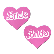 'Bride' Doll Pasties Pink Iconic Heart