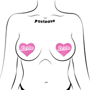 'Bride' Doll Pasties Pink Iconic Heart