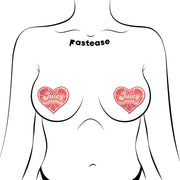 'Juicy' Pink Grapefruit Retro Heart *