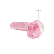 7" Realistic Dildo With Balls - Pink