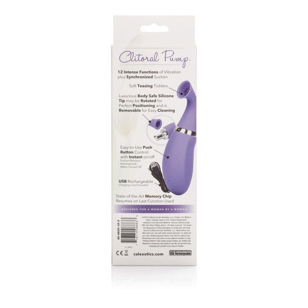 Intimate Rchrgble Clitoral Pump - Purp