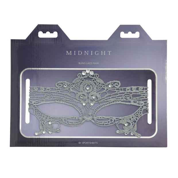 Masque Sportsheets Midnight Bling - Gris *