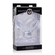 Master Series Anchored Clear Anal Plug.
